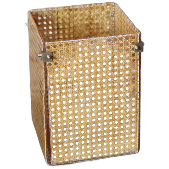 Rieten En Plexiglas Mand, Jaren 70 1