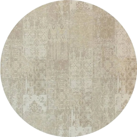 Nieuw Vintage Look Vloerkleed Cappuccino Crème 1