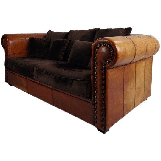 Luxe Handgemaakte Schapenleer 2,5-zitsbank – Van Lounge Atelier 1