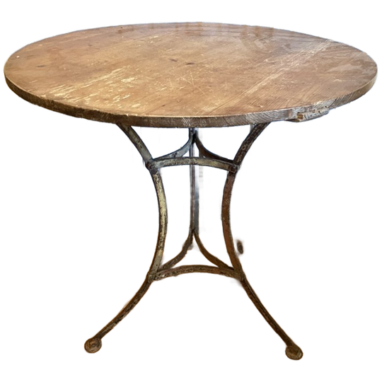 Bistrotafel Bijzettafel Rond Frans Antiek 1