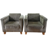 Set Fauteuils Ribstof, Stoel Corduroy Bekleding
