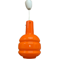 Vintage Opaline Oranje Hanglamp Jaren 60/70 Bajonet Fitting