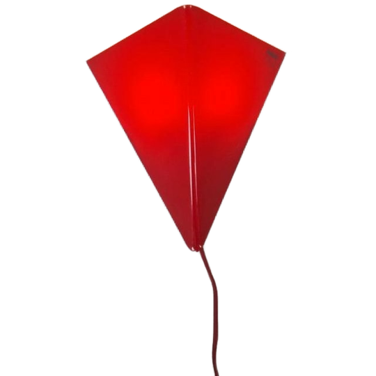 Mawa Design Vintage Jaren 80 Vlieger Lamp Rood 1