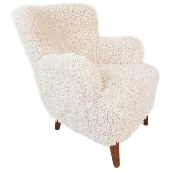 Artifort Fauteuil Pluche Teddy Off White Stof | Theo Ruth 1