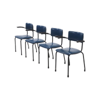Set Of 4 Industrial Dutch Design Dining Chairs Ahrend De Cirkel 1960S