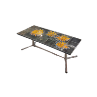 Vintage Design 'Sunflower' Tegel Salontafel