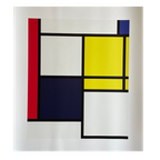 Piet Modrian (1872-1944), Composition Neoplastique No 5 E, 1924, Printed In Belgium... thumbnail 1