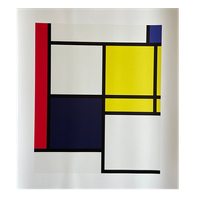 Piet Modrian (1872-1944), Composition Neoplastique No 5 E, 1924, Printed In Belgium...