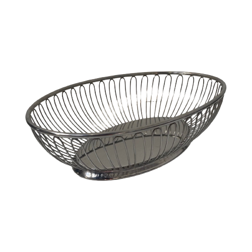 Alfra Alessi - Oval Shaped - Bread Basket / Bonbon Plate - Stainless Steel