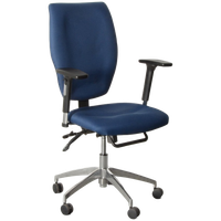 Cs-Go Bureaustoel, Blauw, 2D Armleggers