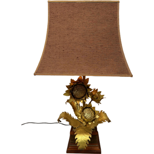 Vintage Hollywood Regency ‘sunflower’ Tafellamp – Maison Jansen 1