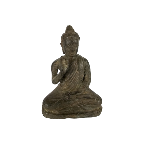 Boeddha - Vitarka Mudra - Thailand - Brons - 3E Kwart 20E Eeuw