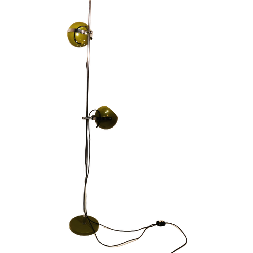 Vintage Green Eye Ball Floor Lamp By Herda, The Netherlands , 1960S