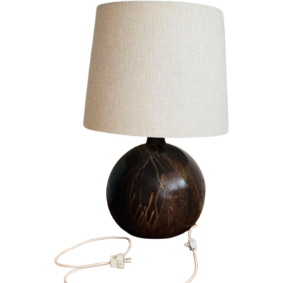 Grote Vintage Keramiek Lamp Brutalist Jaren 60