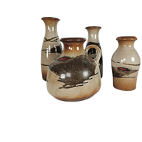 Scheurich Keramik West Germany - 4 Vazen - Model 293-30/493-21/231-15 - Fat Lava - 70'S