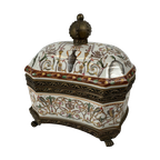 Art Deco Dekselpot – Porselein thumbnail 1