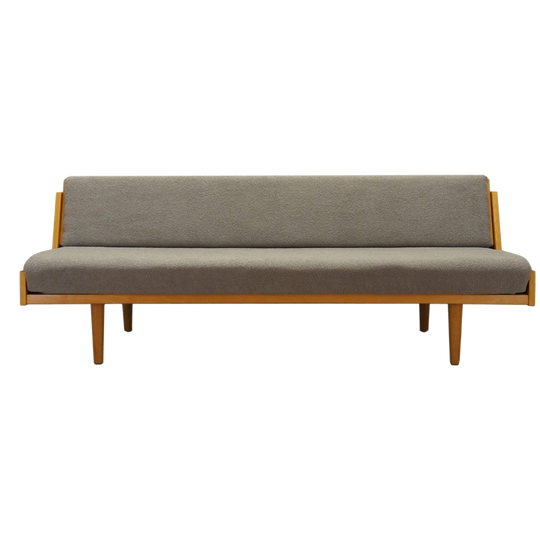 Beech Sofa, Danish Design, 1960s, Designer: Hans. J. Wegner, Manufacture: Getama 1