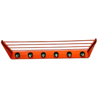 70'S Vintage Kapstok Oranje Kapstok Wandkapstok Jaren 70