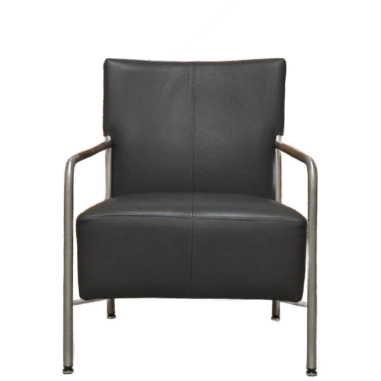 Bert Planatgie | Zganieuw! Grijze Leren Class Design Fauteuil! 1