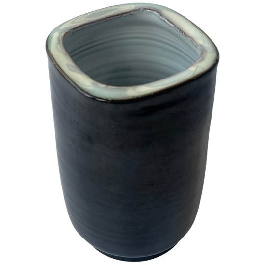 Dutch Design - Model 304 Antraciet Vase Mid-century Modern, Kunstaardewerkfabriek Nagtegaal Utrecht 1