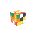 Unieke Vierkante Jaren ’80 Salontafel Rubiks Kubus thumbnail 1