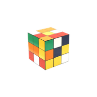 Unieke Vierkante Jaren ’80 Salontafel Rubiks Kubus