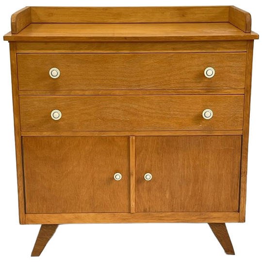 Vintage Commode Met Plankjes Retro Babykamer Kast 1