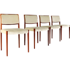Set 4 Stoelen Niels O Möller Model 80 Palissander Vintage thumbnail 1