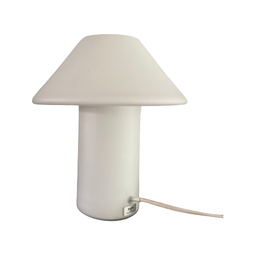 Mushroom Lamp, Dutch Design Hala Zeist Tafellamp, Glazen Lamp Van Mat Glas . Midcentury Mushroom