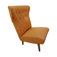 50'S Vintage Fauteuil Perzik Kleur Fifties Retro Fauteuil