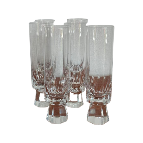 Vintage Champagne Flutes Kristal Set Van 4