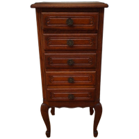 Vintage Landelijk Houten Ladekastje Queen Ann Ladekast Nachtkastje 304