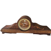 Vintage Houten Klok / Schouwklok Hermle
