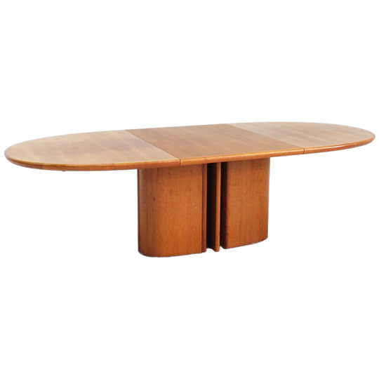 Vintage Skovby Deense Uitschuifbare Ovalen Eettafel 1