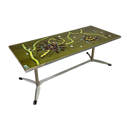 Adri Tegeltafel Met Zee Motief, Jaren 60