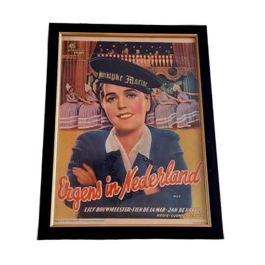 Top Originele Bioscoop Poster Uit 1940, Film Ergens In Ned. 1