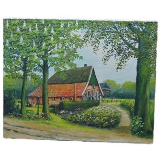 Landelijk Schilderij Van G.j. Bruil 1984 1