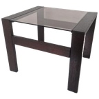Vintage Rookglas Design Jaren 70 Side Table. thumbnail 1