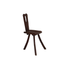 French Brutalist Tripod Chair thumbnail 1