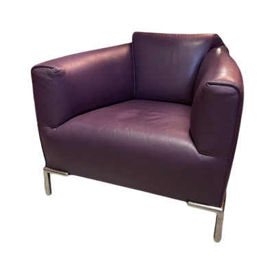 Fauteuil Monty Bert Plantagie Design Purple Leer Fauteuil Reliving