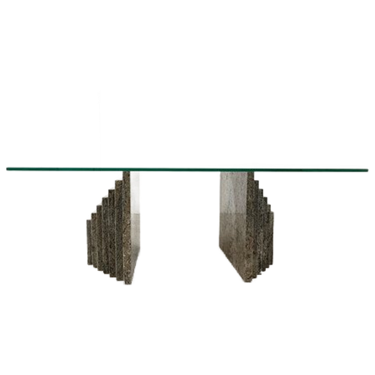 Vintage Granite Coffee Table, 1980s 1