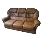 Klassiek Leren Bankstel (3-zits + Fauteuil) thumbnail 1