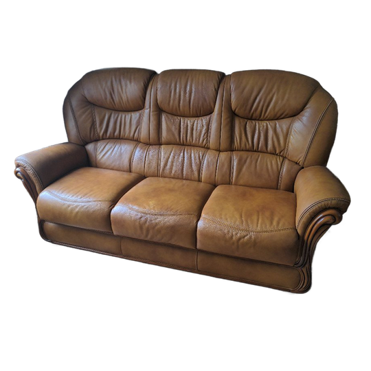 Klassiek Leren Bankstel (3-zits + Fauteuil) 1