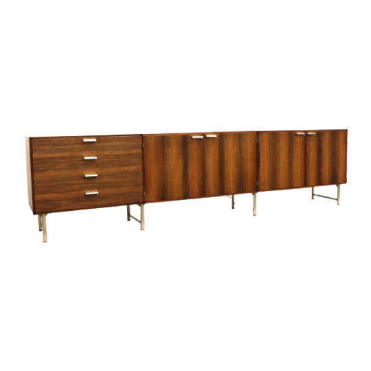 Vintage Palissander Dressoir Van Cees Braakman Voor Pastoe Uit De “Made To Measure” Serie 1
