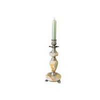 Kandelaar Onyx Marmer Vintage