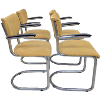 De Wit – 3011 – Vintage Eetkamerstoelen 4 Stuks