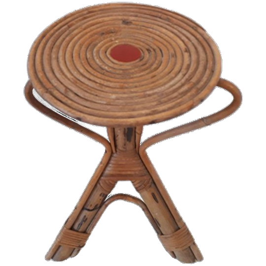 Vintage Plantentafel Bijzettafel Bamboe Jaren 60 Tafeltje 1