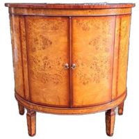 Antieke Wortelnoten Houten Commode Wandconsole, Wandkast, H