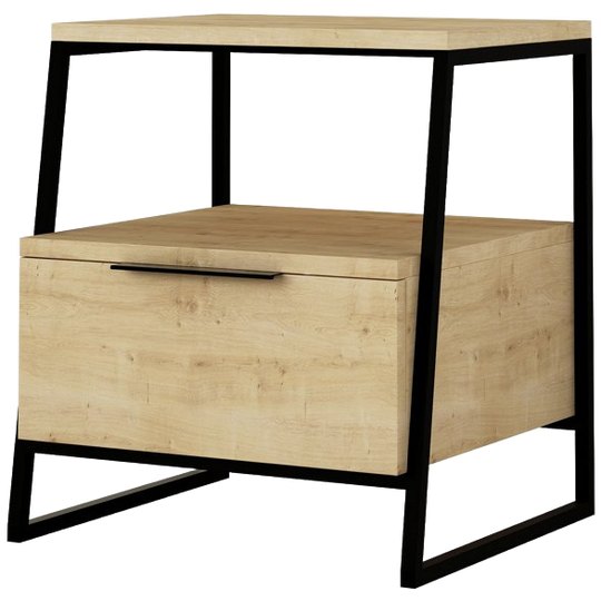 Evila | Originals Nachtkastje Met Plank En Lade 1