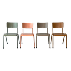 Retro Eettafelstoelen Nieuw Stapelstoel Kantine Prijs P/stuk thumbnail 1